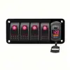 Cargador de Coche Control de Interruptor de Coche Combinación de 5 Posiciones Piezas de Modificación de Coche Control de Energía para Autobús Cargador de Coche