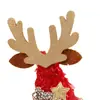 Nuevas Letras Creativas de Cervatillo Lindos Adornos Navideños Copo de Nieve Alas Adornos para el Cabello Clip Brillante de Terciopelo para el Cabello de Navidad
