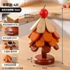 Alfombrilla resistente al calor para árbol de Navidad, posavasos de madera maciza anti-quemaduras, alfombrilla para olla de mesa resistente a altas temperaturas, alfombrilla para cuenco, decoración de escritorio creativa