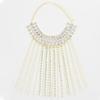 AliExpress Nuevos Accesorios Moda Ojo de Caballo Collar de Borlas Multicapa Cuentas Distintivas Pedrería Collar para Mujer