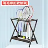 Estante de Almacenamiento para Raquetas de Bádminton, Estante de Piso Multifuncional para Almacenamiento y Organización, Estante para Colgar Paraguas, Estante de Exhibición para Equipo de Fitness