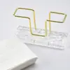 Portarrollos de Papel de Cocina de Escritorio de Acrílico, Estante Colgante Rectangular de Lujo Ligero Comercial con Patrón de Hielo Roto