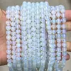 Ópalo Sintético Cuentas Sueltas Accesorios para Joyería Hecha a Mano DIY Materiales Cuentas de Cristal Cuentas Redondas Semiacabadas Venta al por Mayor