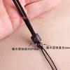 Palo de rosa Pinch Línea Plateada Colgante de Cuerda Colgante de Cuentas de Barril Xiangyun Cuerda para Colgante Rojo Negro Café Multicolor Longitud Ajustable Venta al Mayoreo