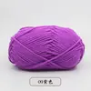 Bebé Bufanda Autotejida de Algodón Leche de 5 Hebras Hilo Mediano Grueso Ovillo Manta Crochet DIY Lana Tejido a Mano Bolsa de Material