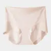 Pantaletas de verano finas de seda helada para mujer, de cintura alta, control de abdomen, levanta glúteos, seda de morera grado 10A, antibacterianas, entrepierna extendida
