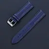 Pulseira de Relógio Colorida de Couro Genuíno Macio com Textura de Pedrinhas 10-22mm em Estoque Pulseira de Reposição para Relógio Acessórios Atacado