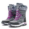 HOBIBEAR Botas de Nieve para Adultos Invierno Hombres Botas Calientes de Felpa Mujeres Botas Gruesas de Algodón para Exteriores Outlet de Fábrica