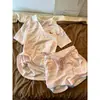 Pijama Curto Rosa Doce de Dachshund para Meninas, Novo Estilo de Shorts Verão 2026, Conjunto para Casa que Pode Ser Usado Fora