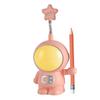 Luz Nocturna de Protección Ocular USB Astronauta Adornos de Astronauta Sacapuntas de Lápiz de Lectura para Estudiantes L Lámpara de Escritorio de Tres en Uno que Cambia de Color