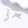 Pendientes de Plata de Ley 925 con Perla para Mujer, Pendientes de Perla de Concha, Joyería de Zirconia de Lujo Ligero de Alta Gama, Pendientes de Hélice de Diseño de Nicho