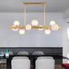 Lustre de Restaurante Pós-moderno Feijão Mágico Luz Longa Luxo Simples Nórdico Mesa de Jantar Bar Lâmpadas LED de Designer