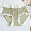25 Nova Estilo Sem Costura Toque de Pele Ice Silk Alta Elasticidade Cintura Média Roupa Íntima Feminina, Primavera e Verão Suave Sedosa Forro Duplo na Virilha Roupa Íntima