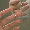 Anel de Dedo Feminino Anel de Dedo com Diamante Cintilante Rio do Amor Enrolado Prata de Lei s999 Microcravejado de Luxo Leve Versátil Anel de Dedo de Nicho