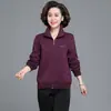 Conjunto Esportivo Feminino de Corte Reto Soltinho da Mamãe, Nova Roupa Casual Plus Size para Primavera e Outono, Jaqueta da Vovó, Uniforme para Grupo de Dança Quadrada