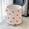 Cesta de Lavandería Plegable de Tela Portátil Nueva de Gran Capacidad para Hogar Baño Apartamento Dormitorio Cesta de Almacenamiento para Ropa Sucia
