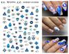 Pegatinas de Arte para Uñas Ojo de Diablo Manchas Comercio Electrónico Transfronterizo Ojos Color Azul Pegatinas de Arte para Uñas Ojo de Diablo