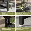 Soporte de flores de hierro forjado, estante de escalera de varias capas para balcón, soporte para plantas suculentas para patio exterior, estante de pie para macetas para sala de estar