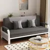 Sofá-cama de uso duplo para apartamentos pequenos, sofá dobrável, multifuncional para salas de estar e imóveis para aluguel, sofá simples de tecido de um ou dois lugares