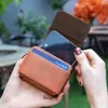 Bolsa de Cintura para Teléfono Móvil Plegable Adecuada para Samsung Galaxy Z Flip7 Fe Flip W25 Flip Funda de Cuero para Hombre