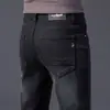 Jeans de Negocios de Pierna Recta Sueltos de Alta Gama para Hombre para Otoño, Nuevos Pantalones Casuales Elásticos para Hombre Otoño/Invierno 2026