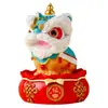 Figura de León de Resina Hecha en Fábrica para la Buena Fortuna, Mascota de Té, Decoración de Escritorio para el Hogar, Accesorio de Juego de Té de Gama Alta, Adorno Pequeño para Mesa de Té