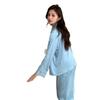 Pijama de Encaje de Seda Helada de Alta Gama Estilo Francés para Mujer, Nuevo Conjunto de Ropa de Casa Suave y Cómoda de Tallas Grandes para Primavera y Otoño
