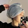 Gorro secador de pelo de rejilla de piña, Clase A, absorbente, engrosado, secado rápido, gorro de baño de vellón de coral para estudiantes, toalla para la cabeza de dormitorio