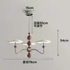 Candelabro de estilo vintage, pista de estrellas con forma de OVNI, luz para sala de estar y comedor de estilo francés, de alta gama, elegante, moderno, simple, lujo ligero, candelabro vintage
