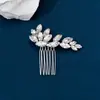 Horquillas Europeas y Americanas para Bodas de Novia Transfronterizas con Pedrería, Peines y Accesorios para el Cabello Completos de Pedrería Elegantes y de Moda al por Mayor