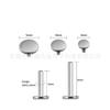 Aretes Redondos Planos de Aleación de Titanio F136 con Rosca Interna, Aretes Simples y Cómodos para Cartílago, Piercings para Labio, Joyería para Piercings