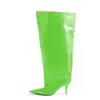 2024 Nuevas Botas de Moda Europea y Americana de Comercio Exterior con Tacón Alto Apuntado Stiletto Personalidad Botas Largas por Encima de la Rodilla Zapatos de Mujer