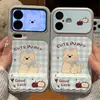 Aplicável para Capa de Celular iPhone 18 PRO Estampa Xadrez Azul Cachorrinho Cartoon Suporte Espelho Ondulado Dobrável Apple 17 Capa Protetora