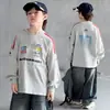 Camiseta Interior para Niño Primavera y Otoño T2026 Nueva Popular Sudadera Cuello Redondo Delgada Ropa de Primavera para Niños Mayores Estilo Coreano Moderna Camiseta