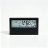 Relógio Despertador Eletrônico de Mesa Doméstico com Tela Grande Relógio de Cabeceira para Quarto de Estudante Relógio de Temperatura e Umidade do Tempo Transparente Fabricante