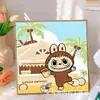 Pintura de Diamantes para Niños Kuromi Hecho a Mano DIY Pintura de Pegatinas de Diamantes Sanrio Pintura de Diamantes con Diamantes Completos 5D Tamaño Pequeño