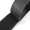Velcro de Gancho y Bucle Negro de Inyección Listo para Usar, Alta Viscosidad, Anti-Pilling, Velcro de Nylon Grado A