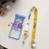 Portatarjetas de identificación de estudiante de dibujos animados de Pokemon Pikachu con cordón largo, portatarjetas de acceso anti-pérdida, portatarjetas Octopus