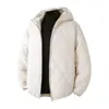 Nueva Chaqueta de Algodón Acolchada de Diamantes con Capucha para Hombre, Azul Oscuro, Engrosada, Bloqueo de Temperatura, Ropa Exterior de Protección contra el Frío, Múltiples Colores, Dropshipping