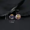 Prata 925 Banhada a Ouro Inlaid Piezoelétrico Ametista Dinheiro Pixiu Acessórios Feito à Mão DIY Joias Série Cristal Contas Espaçadoras