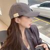 Gorra de Béisbol de Moda con Parche para Mujer, Versátil, que Favorece el Rostro, Protección Solar para Primavera Verano, Retro, Coreana, Casual para Hombre