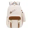 Mochila Escolar para Niñas Estilo Coreano Moderna Bloques de Color Académico Bolsa Escolar para el Campus Casual Gran Capacidad Mochila para Viajes al Aire Libre