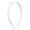 Diadema Infantil Estilo 1.3cm Blanca Dentada con Superficie Curva, Accesorio Hecho a Mano DIY Diadema de Palo Retorcido