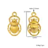 Aço Inoxidável Banhado em Ouro 18K Flores de Conservação de Cor, Besouros, Abelhas Pequenos Pingentes DIY Pulseira Colar Aço Titânio Acessórios de Joias