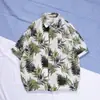 Camisa Hawaiana de Flores de Playa de Manga Corta para Hombre Holgada cec Super Fuego Estilo Puerto Retro Chaqueta Camisa Ropa de Hombre