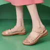 618-3 Novas Sandálias Femininas Estilo Europeu e Americano 2026 Cross-Border Casuais Leves Tamanho Grande Retro Plataforma Confortáveis Sandálias com Strass
