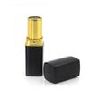 Tubo cuadrado de plástico negro para lápiz labial, tubo cuadrado para bálsamo labial LG259, material de embalaje para lápiz labial con hebilla cosmética, venta al por mayor