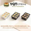 Juguete de comida en miniatura estilo japonés simulación pan tostado pastel molde cuadrado de 6 piezas bandeja para hornear piezas de accesorios pequeños de resina DIY