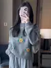 Suéter de Ganchillo Pequeño de Alta Gama Tejido a Mano Pesado para Mujer Otoño Invierno Suave Pegajoso Holgado Cuello Redondo Tejido Capa Base Ropa de Mujer