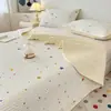 Cubrecama Acolchado de Algodón Lavado Estampado Estudiante Pieza Única Tatami Sábana Gruesa Juego de Tres Piezas para Todas las Estaciones